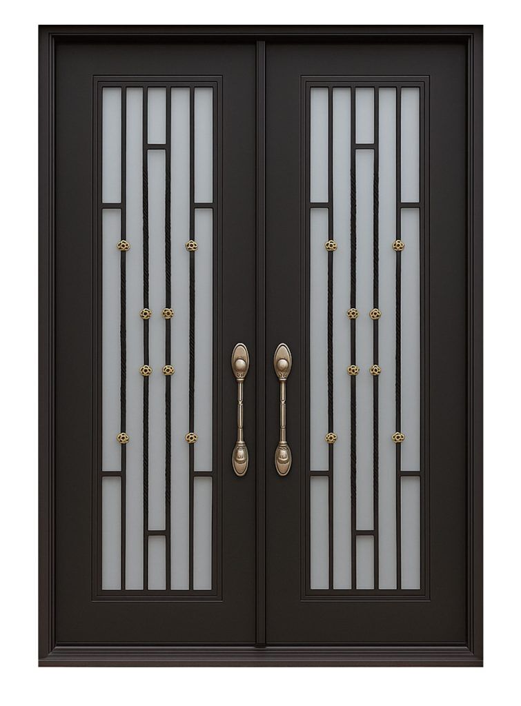 Nova Royal Series Wrought Iron Custom Exterior Door Style 176
