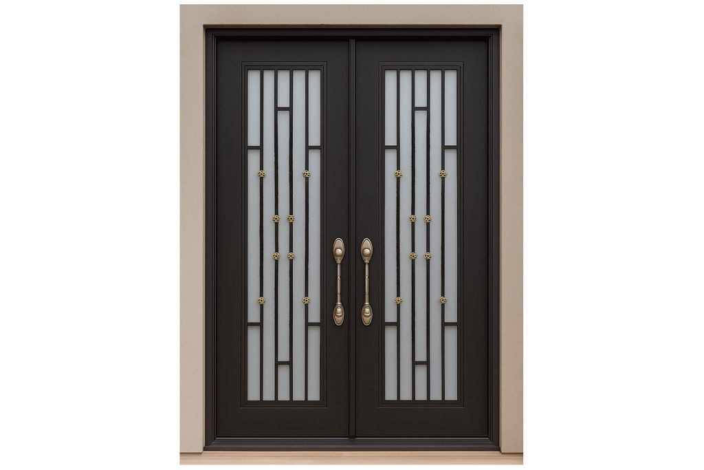 Nova Royal Series Wrought Iron Custom Exterior Door Style 176
