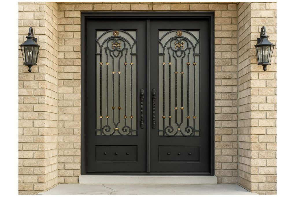 Nova Royal Series Wrought Iron Custom Exterior Door Style 178