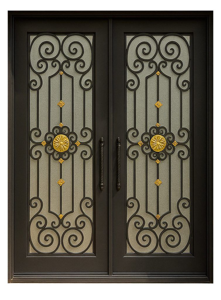 Nova Royal Series Wrought Iron Custom Exterior Door Style 179