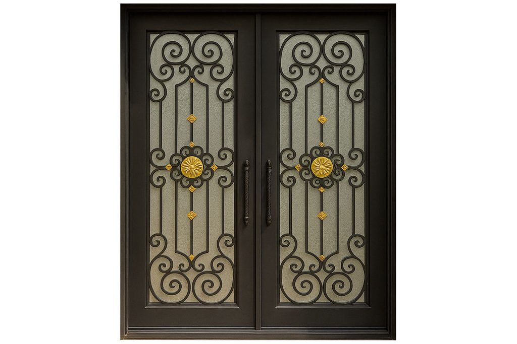 Nova Royal Series Wrought Iron Custom Exterior Door Style 179