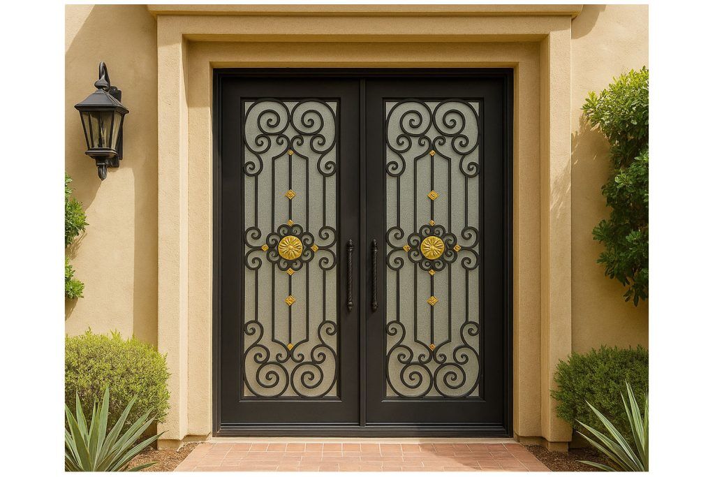 Nova Royal Series Wrought Iron Custom Exterior Door Style 179