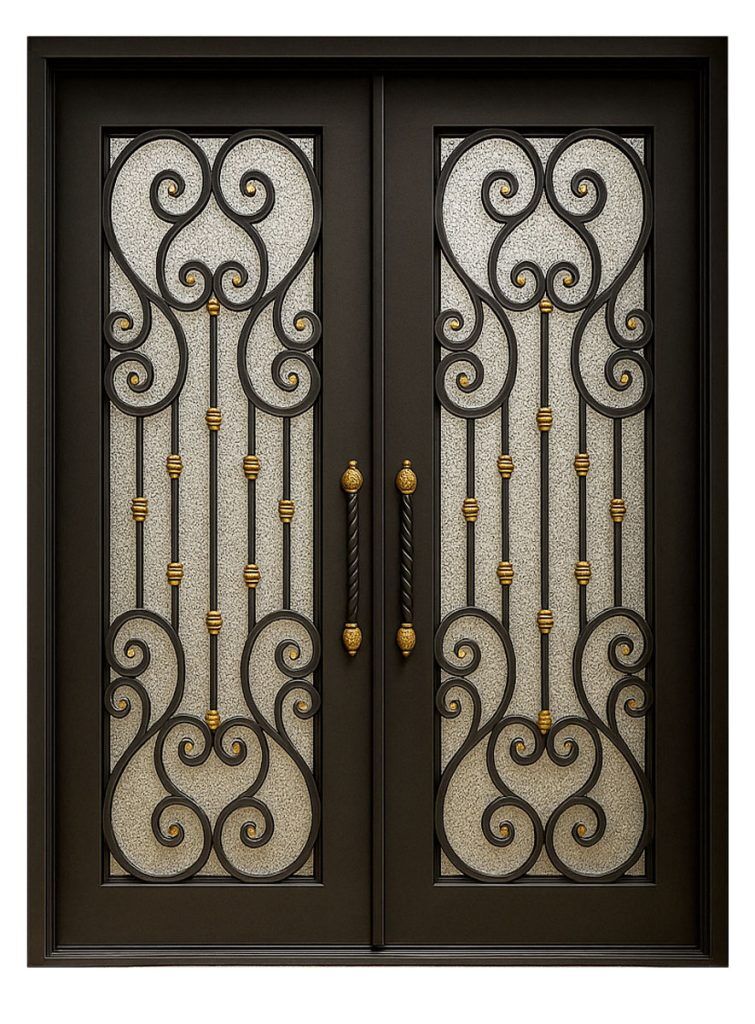 Nova Royal Series Wrought Iron Custom Exterior Door Style 181