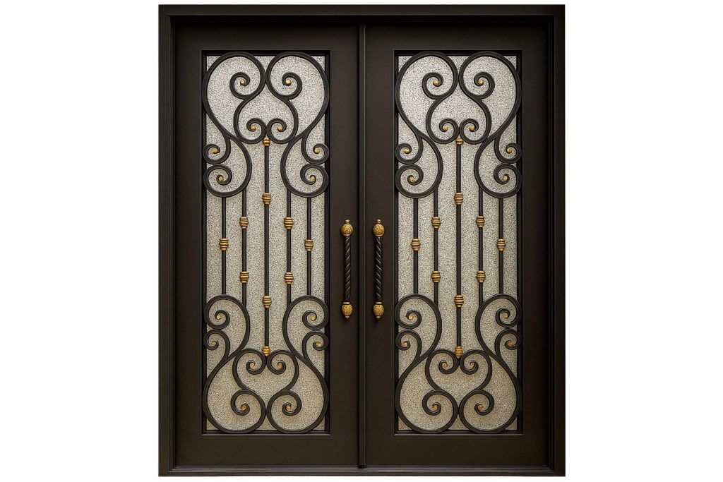 Nova Royal Series Wrought Iron Custom Exterior Door Style 181