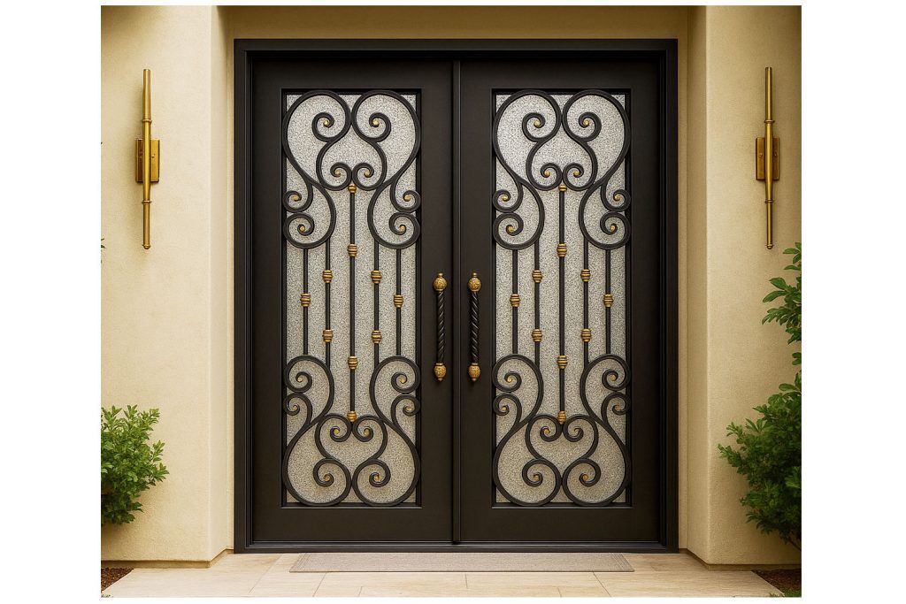 Nova Royal Series Wrought Iron Custom Exterior Door Style 181