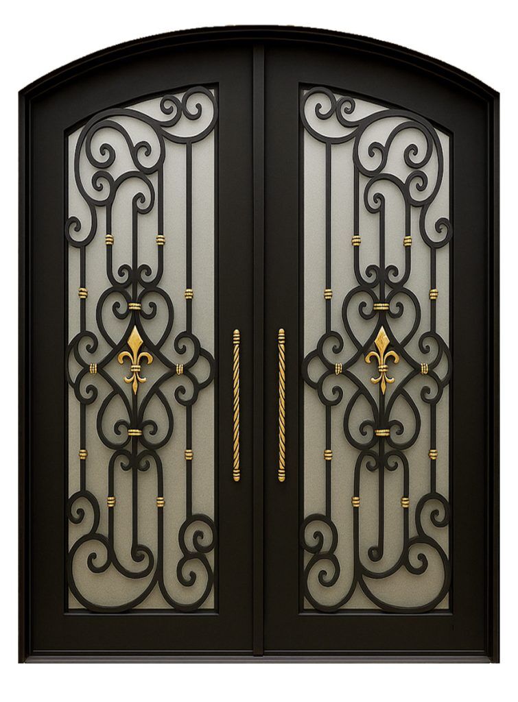 Nova Royal Series Wrought Iron Custom Exterior Door Style 182