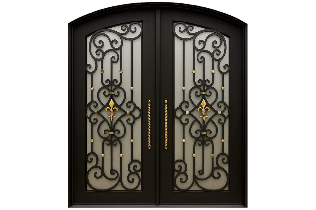 Nova Royal Series Wrought Iron Custom Exterior Door Style 182