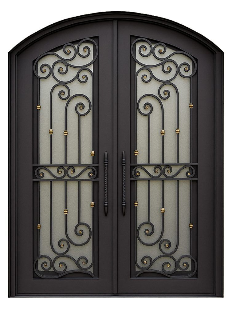 Nova Royal Series Wrought Iron Custom Exterior Door Style 183