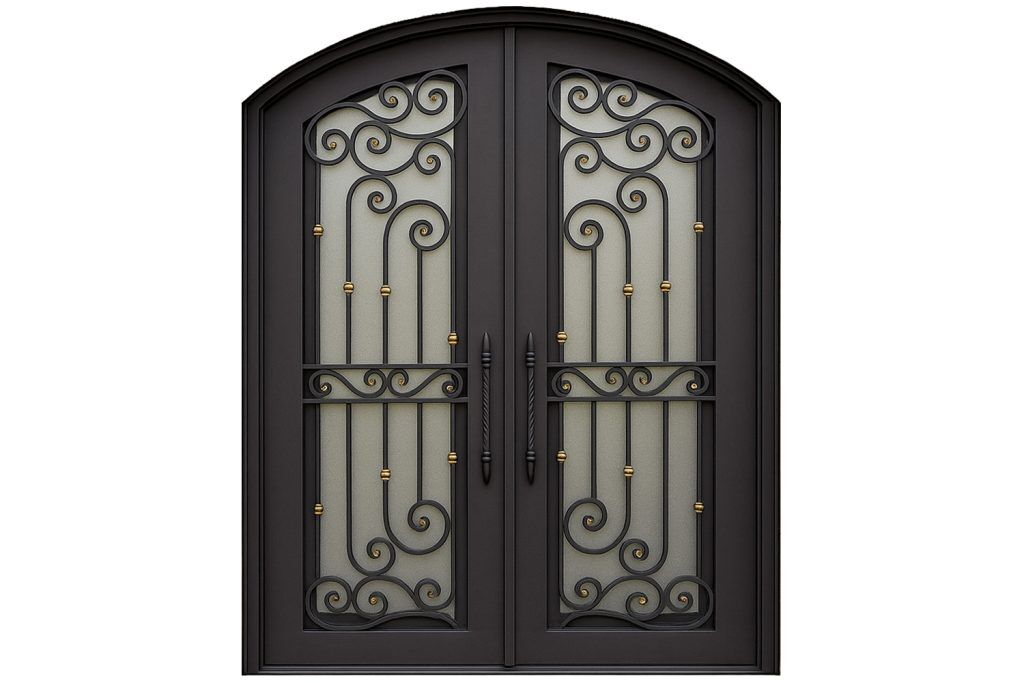 Nova Royal Series Wrought Iron Custom Exterior Door Style 183