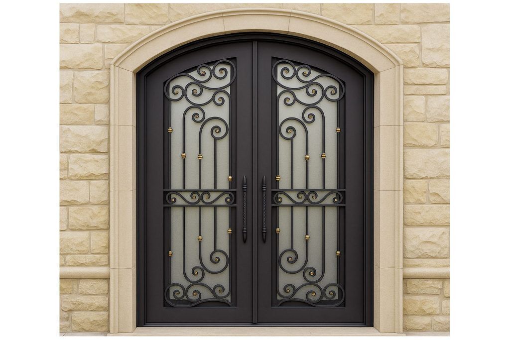 Nova Royal Series Wrought Iron Custom Exterior Door Style 183