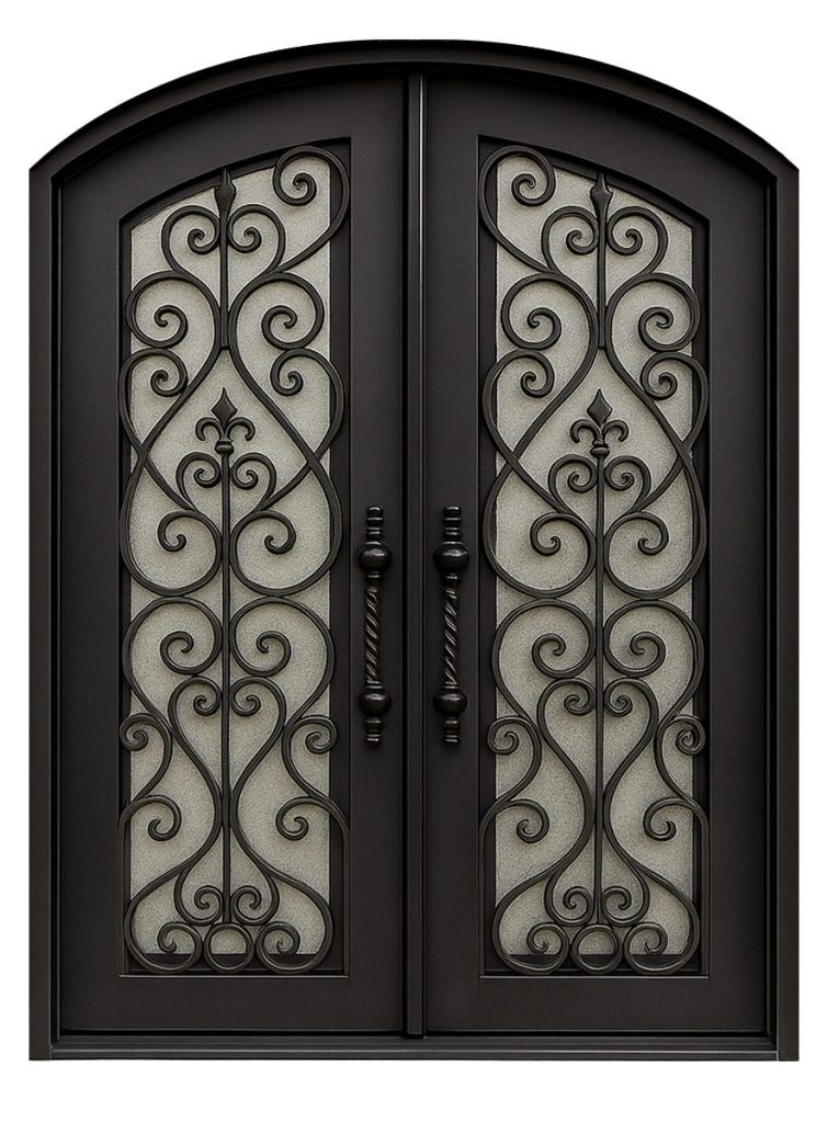 Nova Royal Series Wrought Iron Custom Exterior Door Style 184