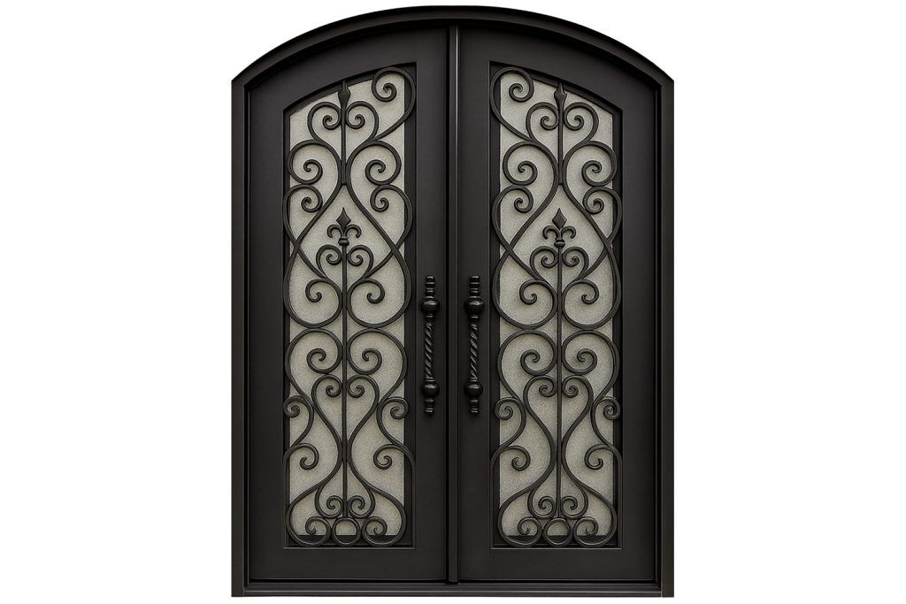 Nova Royal Series Wrought Iron Custom Exterior Door Style 184