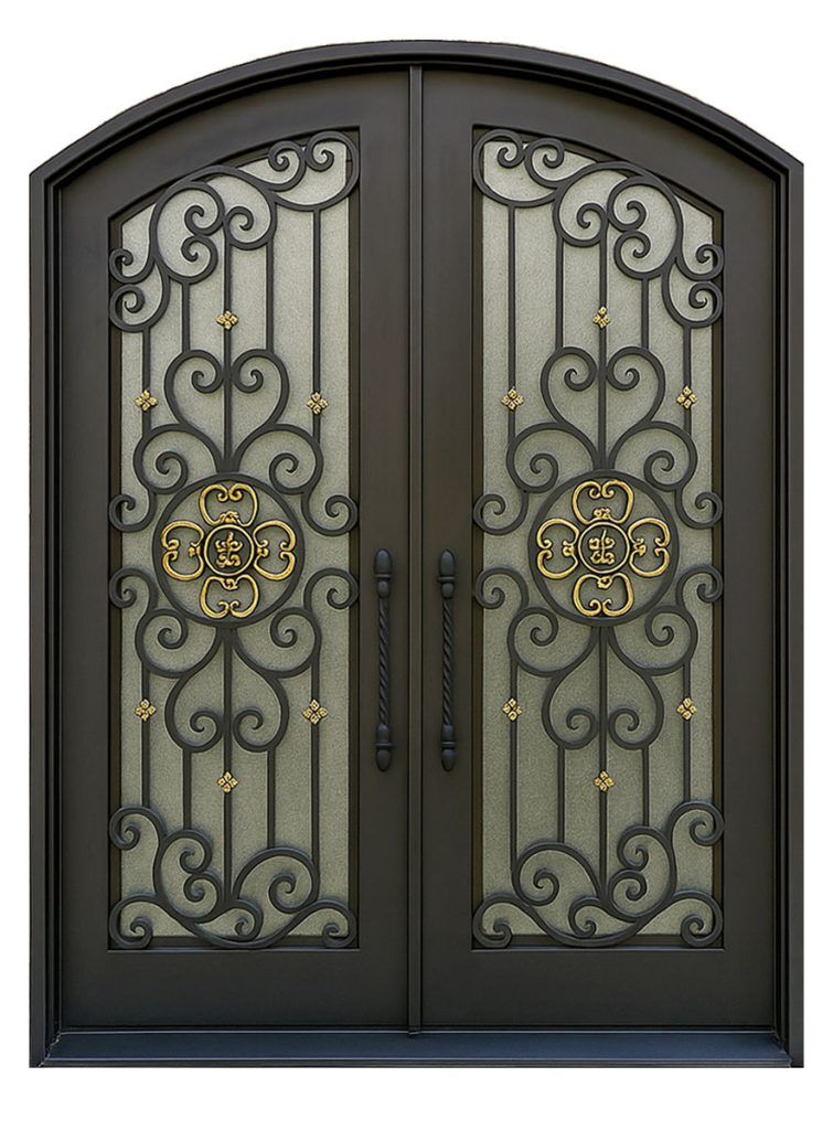 Nova Royal Series Wrought Iron Custom Exterior Door Style 185