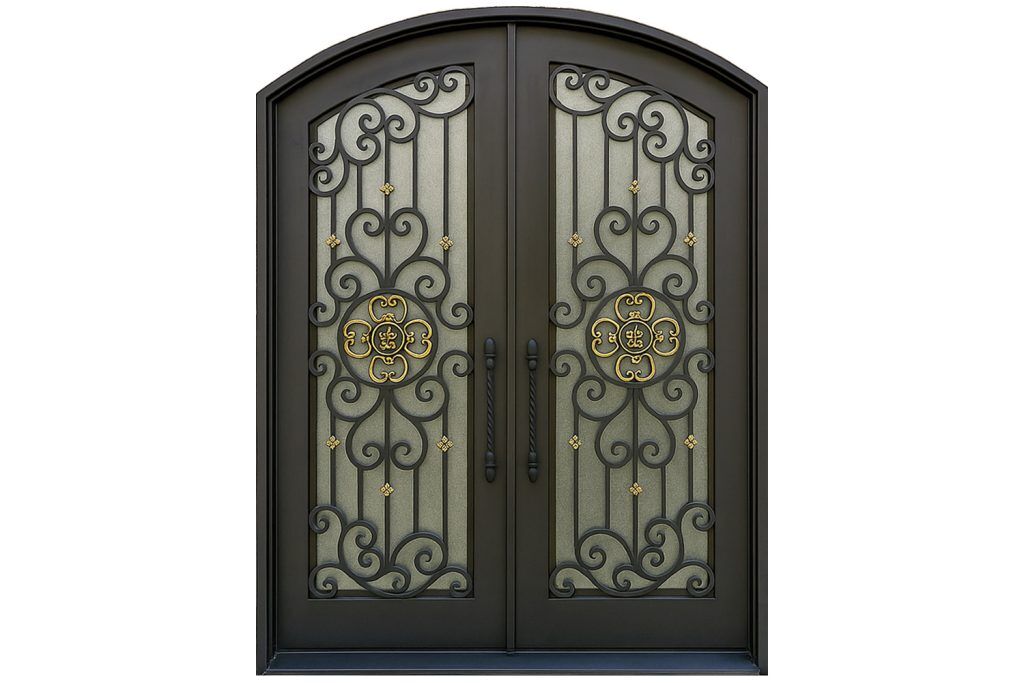 Nova Royal Series Wrought Iron Custom Exterior Door Style 185