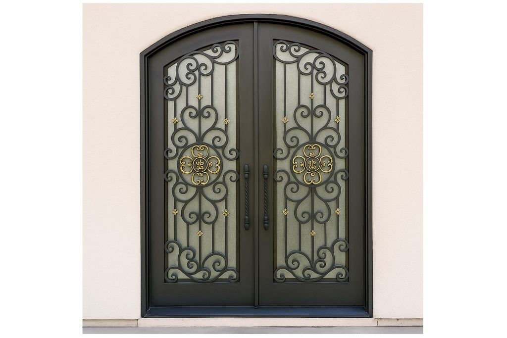 Nova Royal Series Wrought Iron Custom Exterior Door Style 185