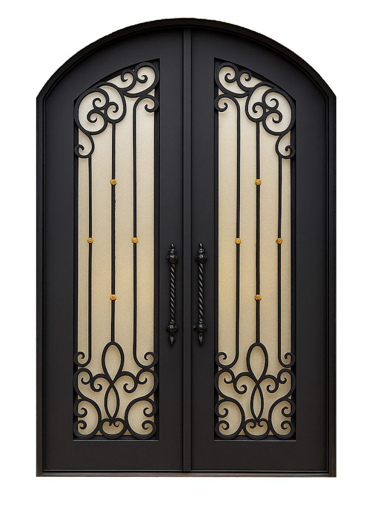 Nova Royal Series Wrought Iron Custom Exterior Door Style 186