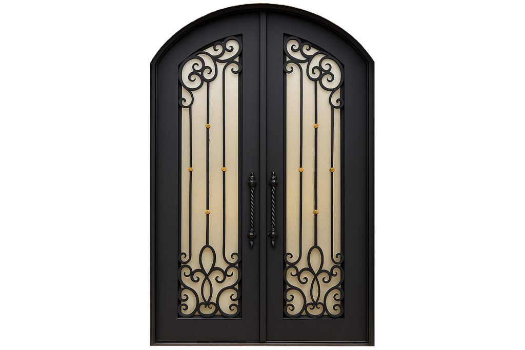 Nova Royal Series Wrought Iron Custom Exterior Door Style 186