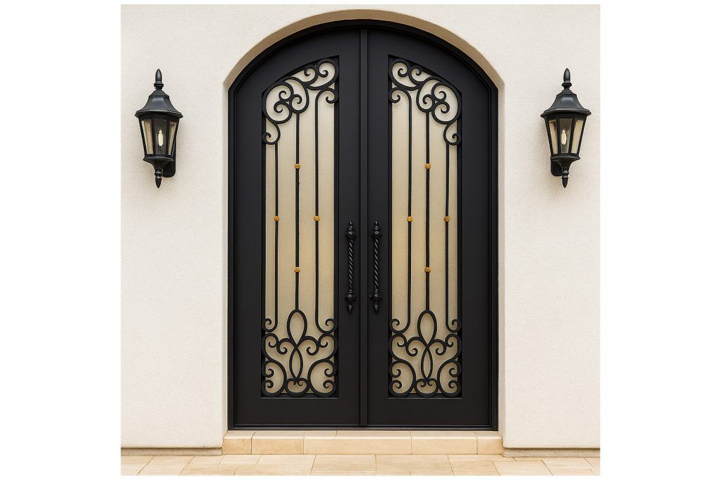 Nova Royal Series Wrought Iron Custom Exterior Door Style 186