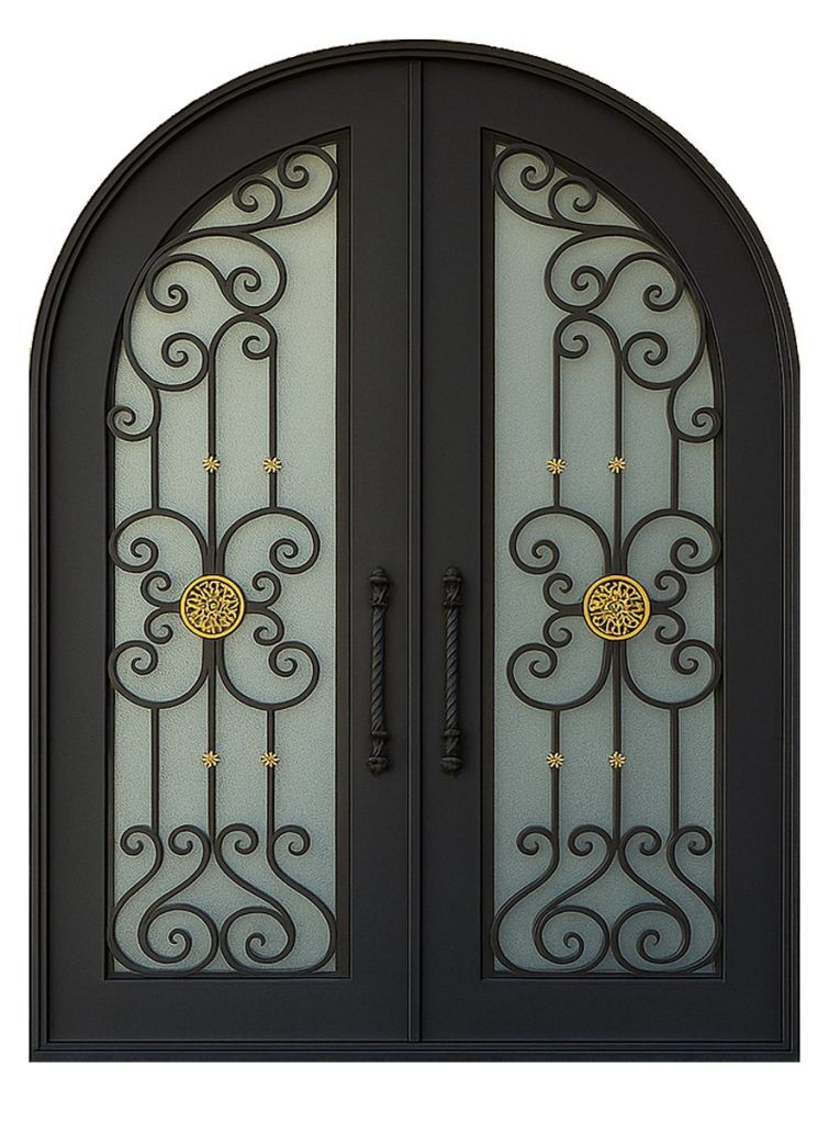 Nova Royal Series Wrought Iron Custom Exterior Door Style 187