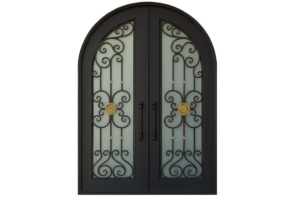 Nova Royal Series Wrought Iron Custom Exterior Door Style 187