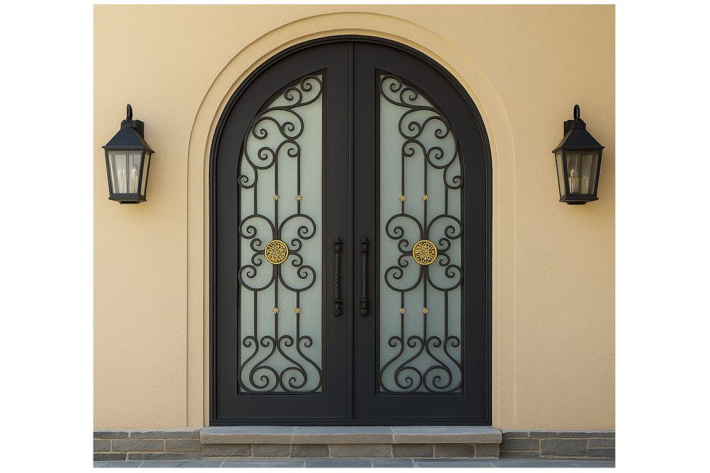 Nova Royal Series Wrought Iron Custom Exterior Door Style 187