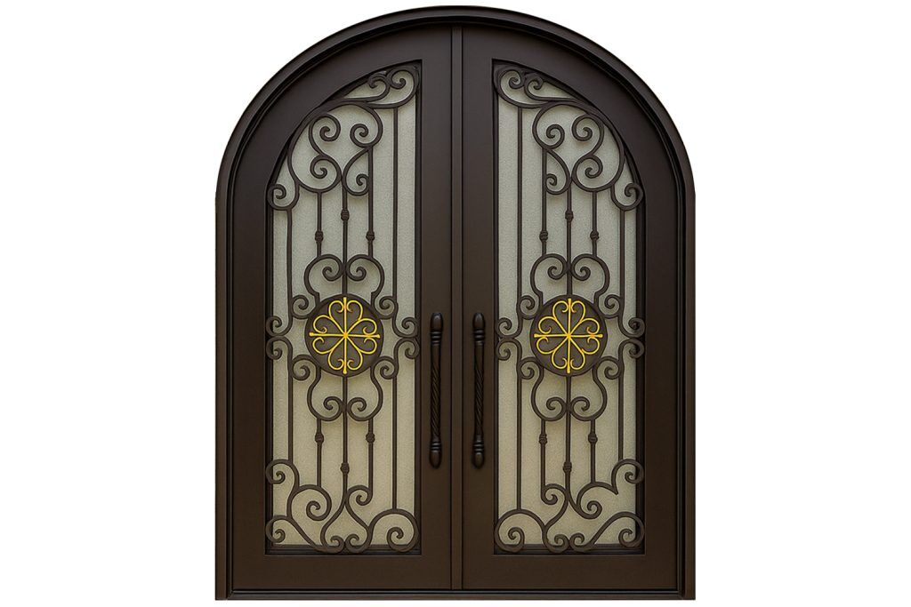 Nova Royal Series Wrought Iron Custom Exterior Door Style 188