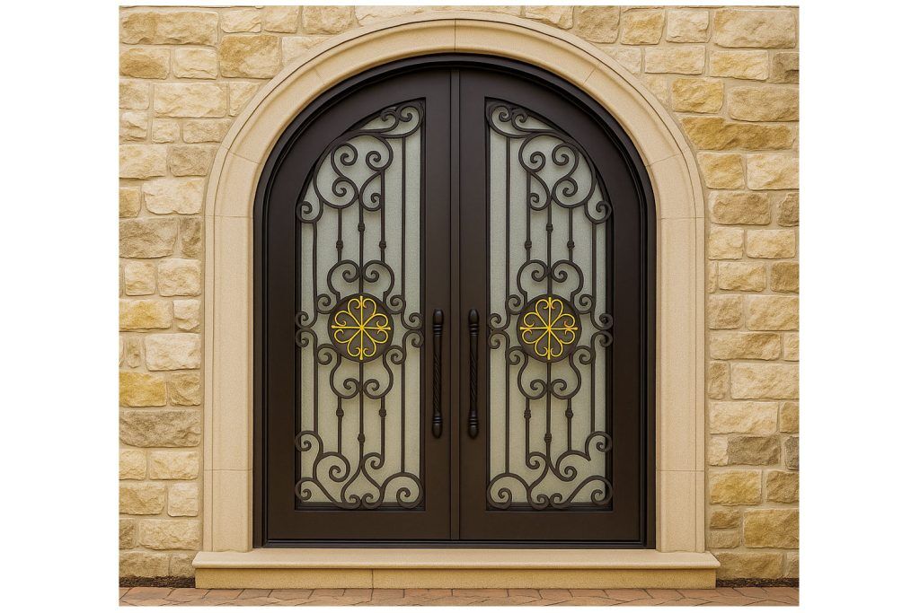 Nova Royal Series Wrought Iron Custom Exterior Door Style 188