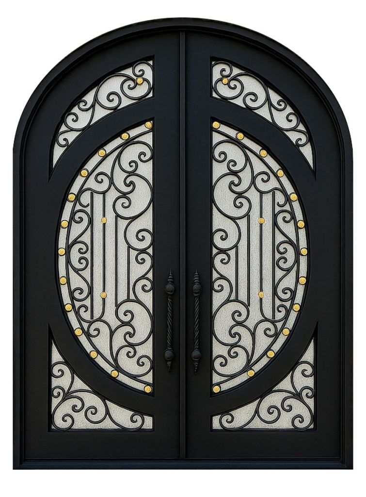 Nova Royal Series Wrought Iron Custom Exterior Door Style 189