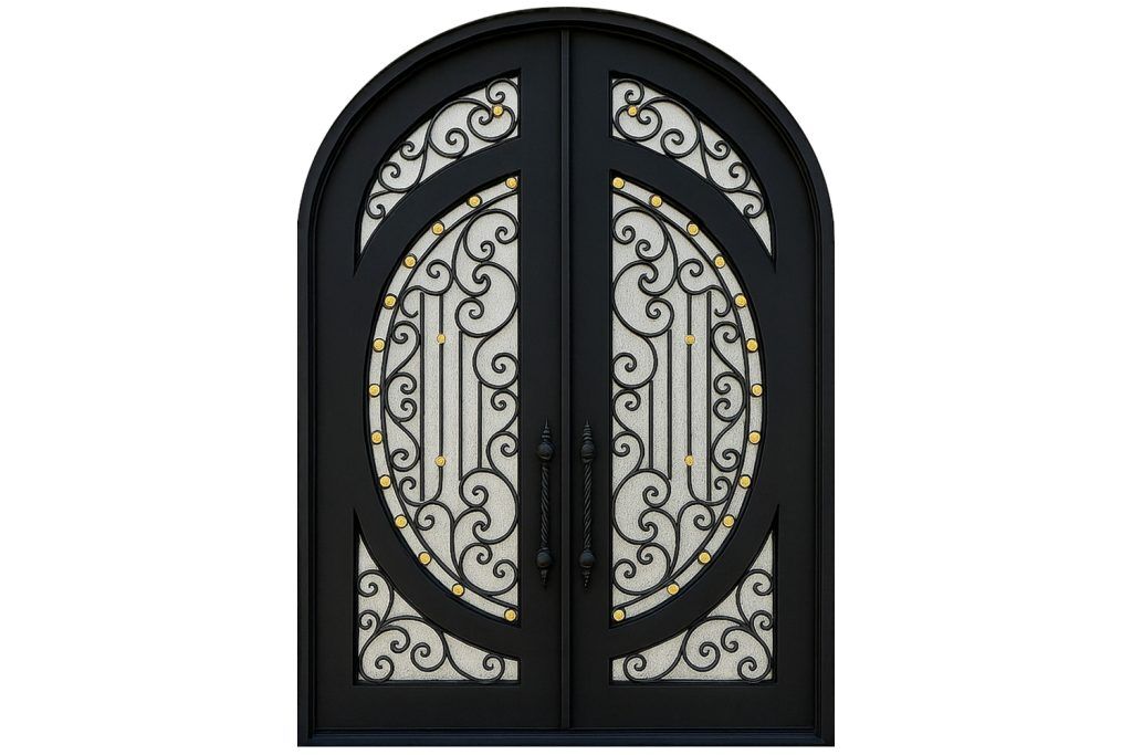 Nova Royal Series Wrought Iron Custom Exterior Door Style 189