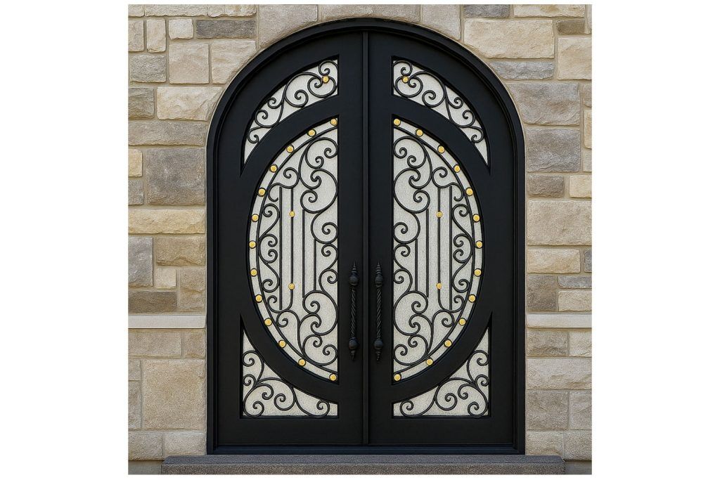 Nova Royal Series Wrought Iron Custom Exterior Door Style 189