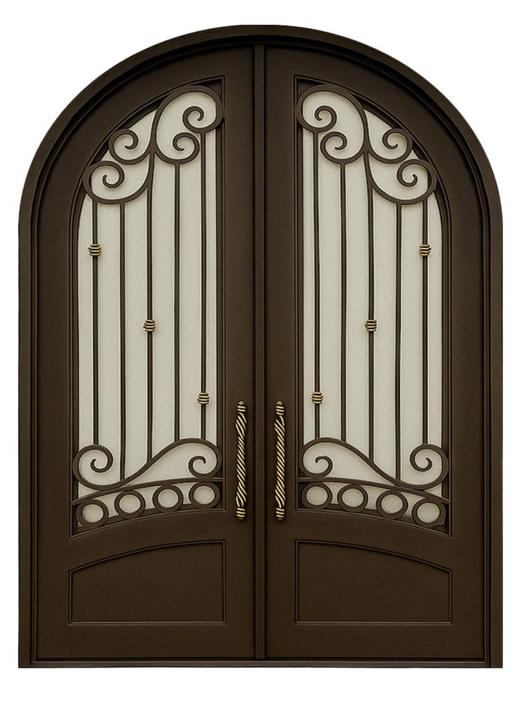 Nova Royal Series Wrought Iron Custom Exterior Door Style 190