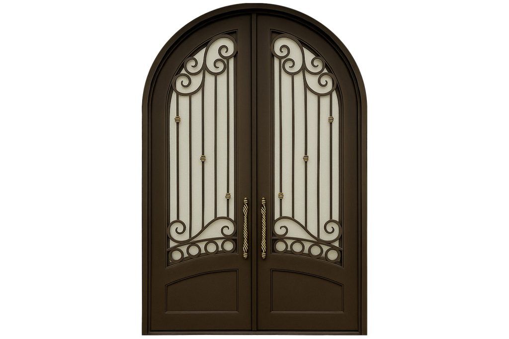 Nova Royal Series Wrought Iron Custom Exterior Door Style 190