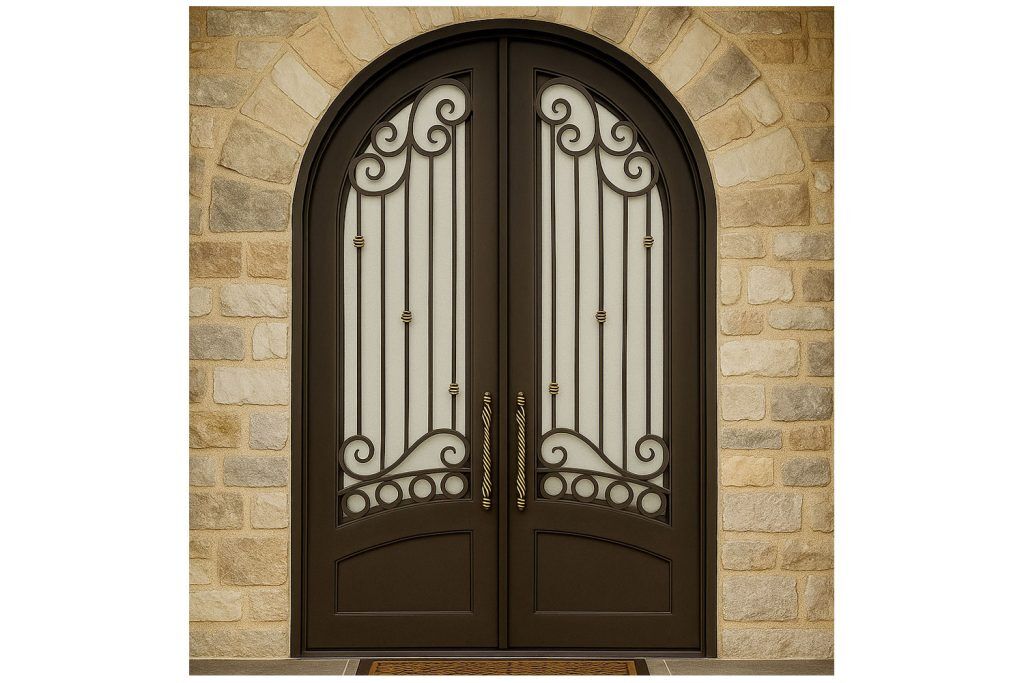 Nova Royal Series Wrought Iron Custom Exterior Door Style 190