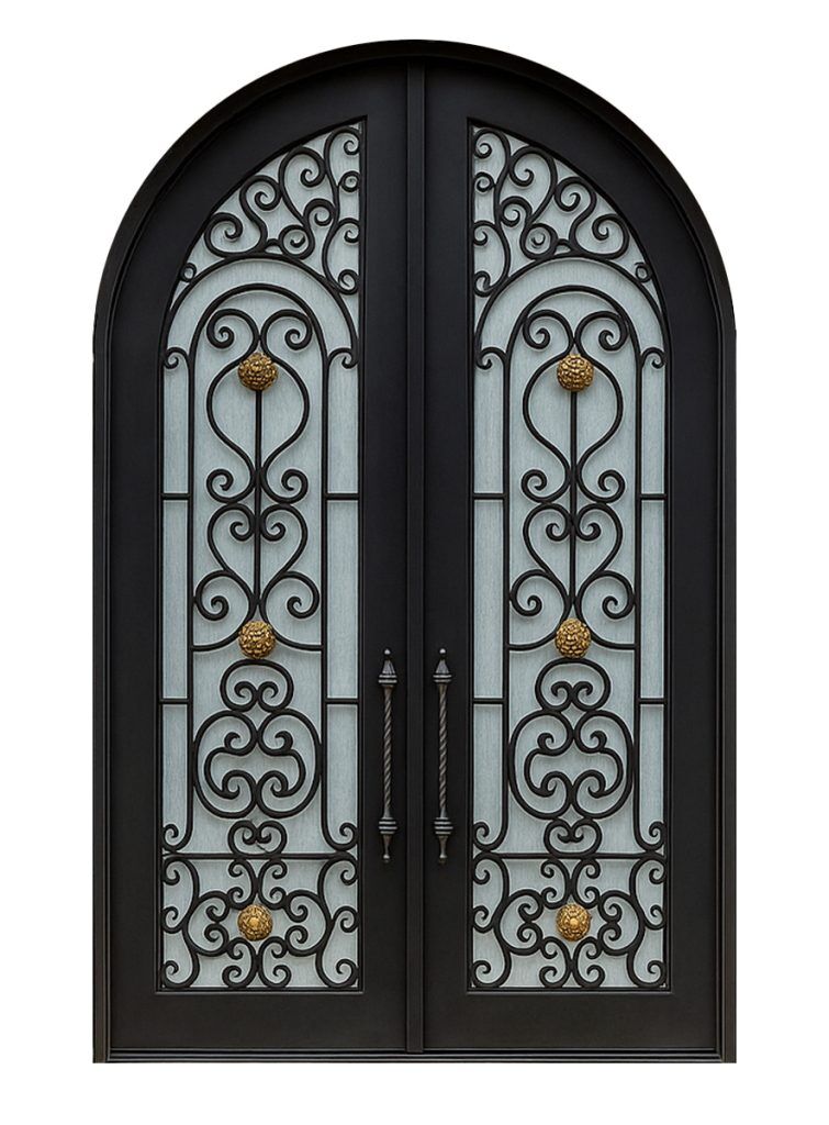 Nova Royal Series Wrought Iron Custom Exterior Door Style 191