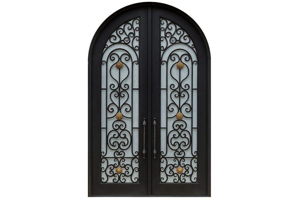Nova Royal Series Wrought Iron Custom Exterior Door Style 191