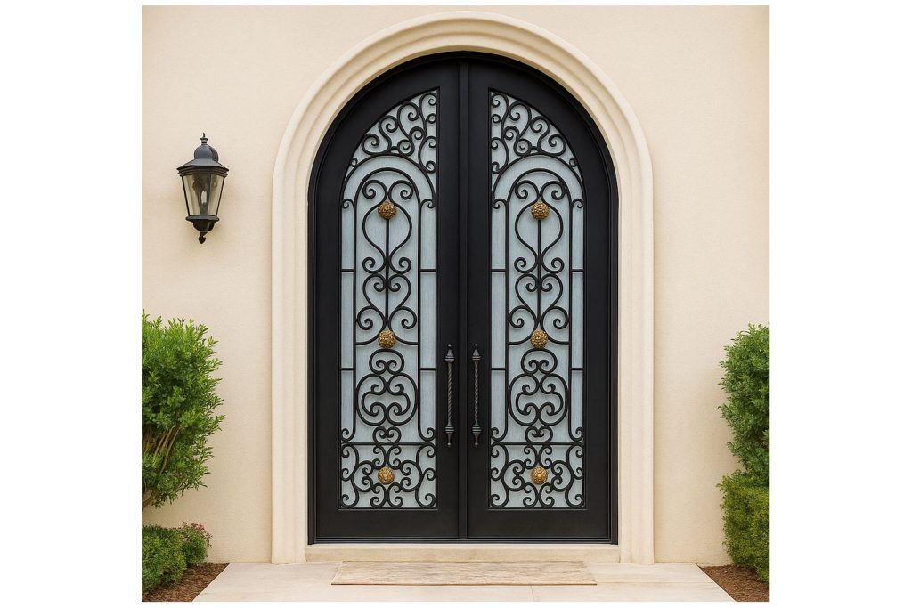 Nova Royal Series Wrought Iron Custom Exterior Door Style 191
