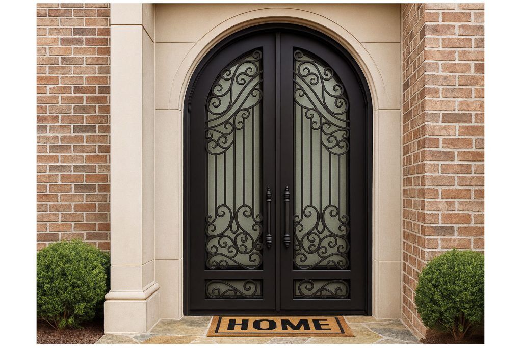 Nova Royal Series Wrought Iron Custom Exterior Door Style 192