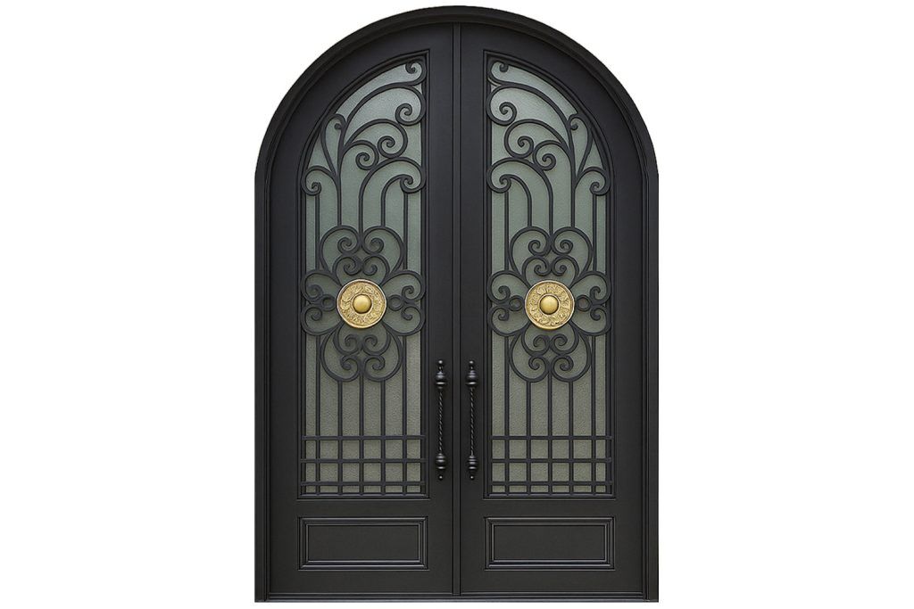 Nova Royal Series Wrought Iron Custom Exterior Door Style 193