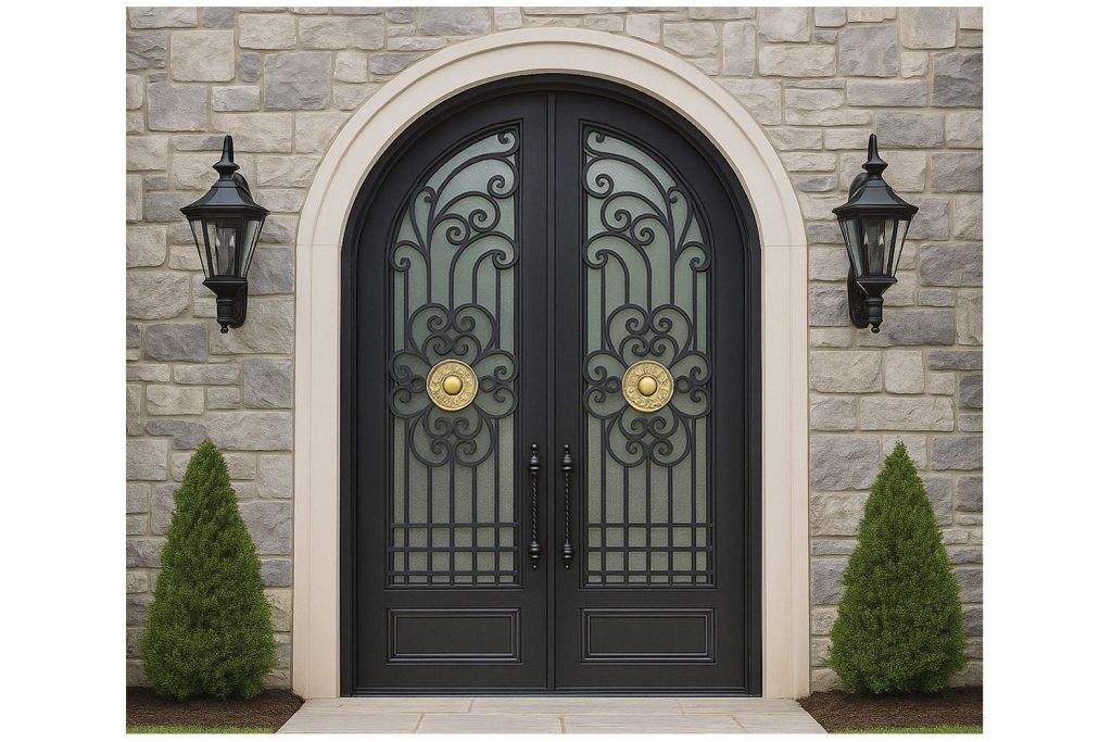 Nova Royal Series Wrought Iron Custom Exterior Door Style 193