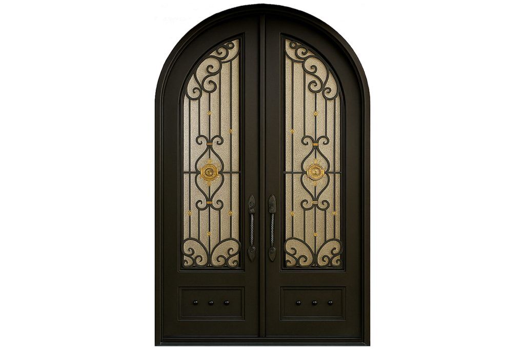 Nova Royal Series Wrought Iron Custom Exterior Door Style 194
