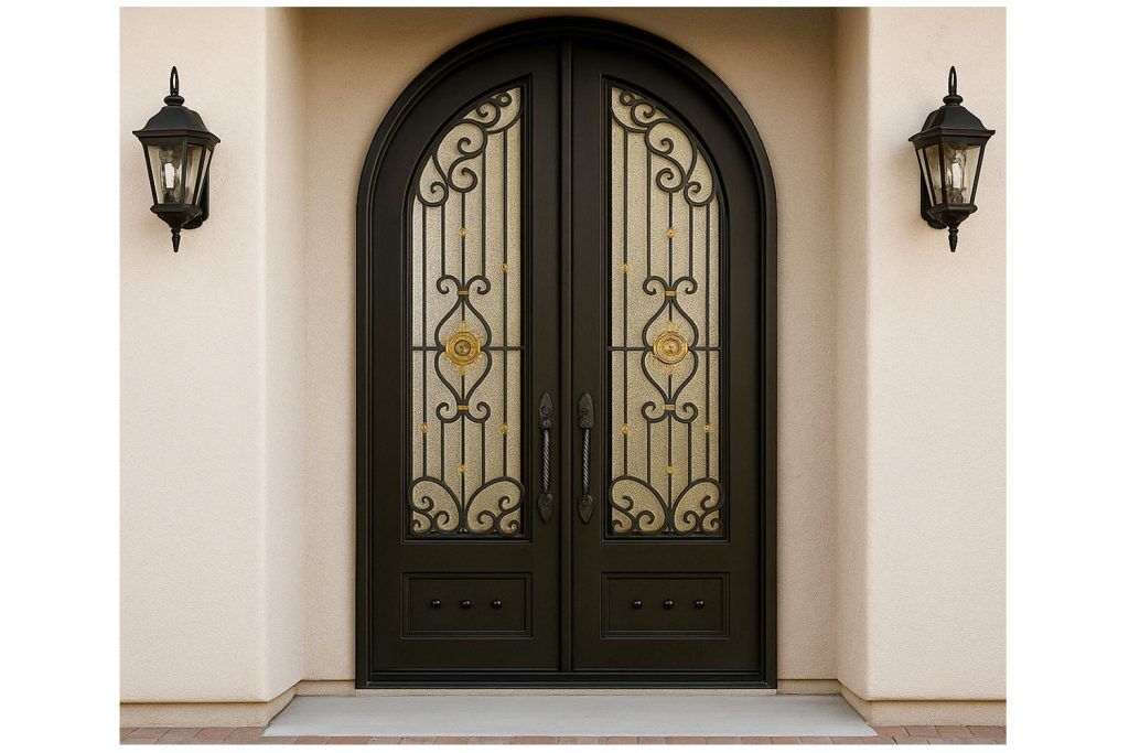 Nova Royal Series Wrought Iron Custom Exterior Door Style 194