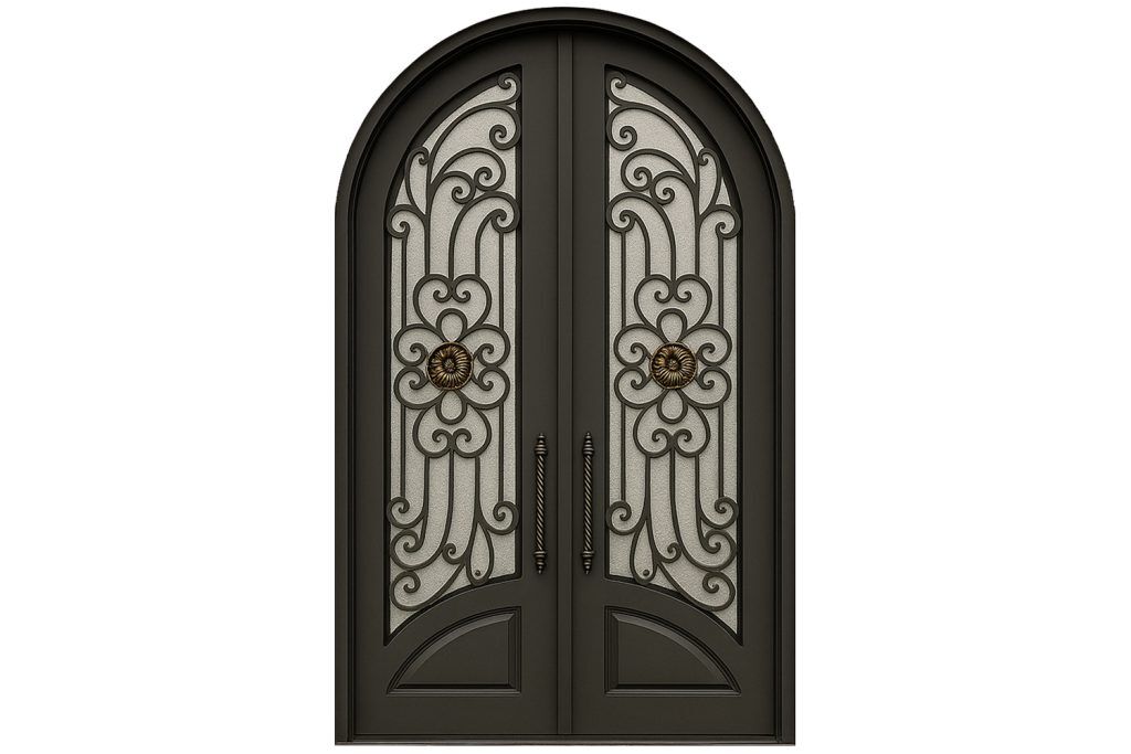 Nova Royal Series Wrought Iron Custom Exterior Door Style 195