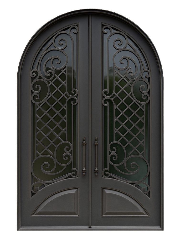 Nova Royal Series Wrought Iron Custom Exterior Door Style 196