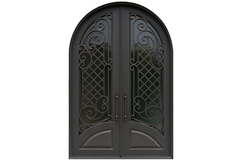 Nova Royal Series Wrought Iron Custom Exterior Door Style 196