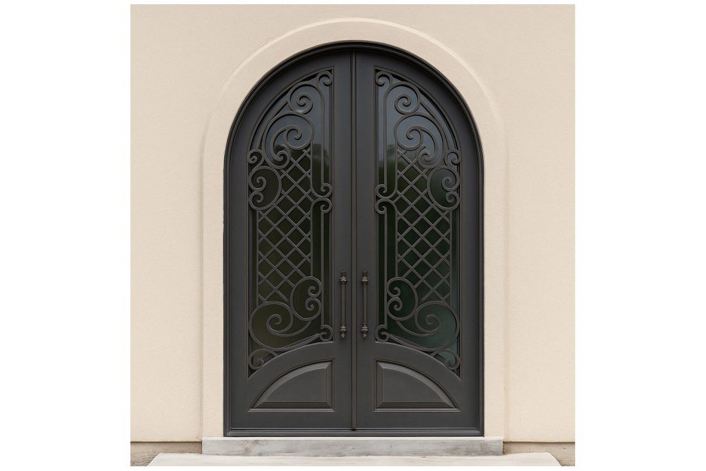 Nova Royal Series Wrought Iron Custom Exterior Door Style 196