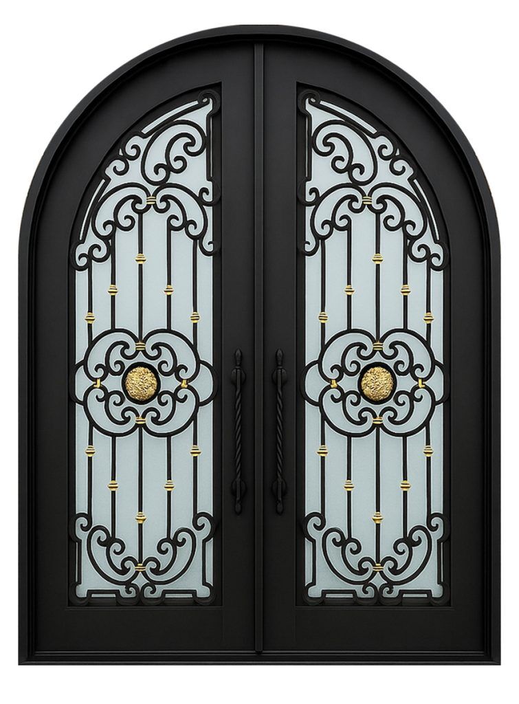 Nova Royal Series Wrought Iron Custom Exterior Door Style 197