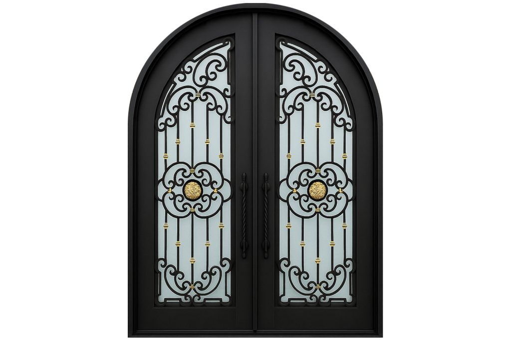 Nova Royal Series Wrought Iron Custom Exterior Door Style 197