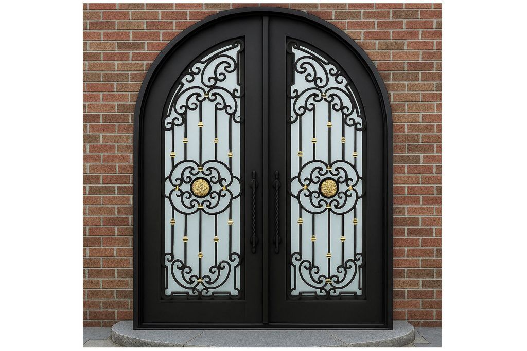 Nova Royal Series Wrought Iron Custom Exterior Door Style 197
