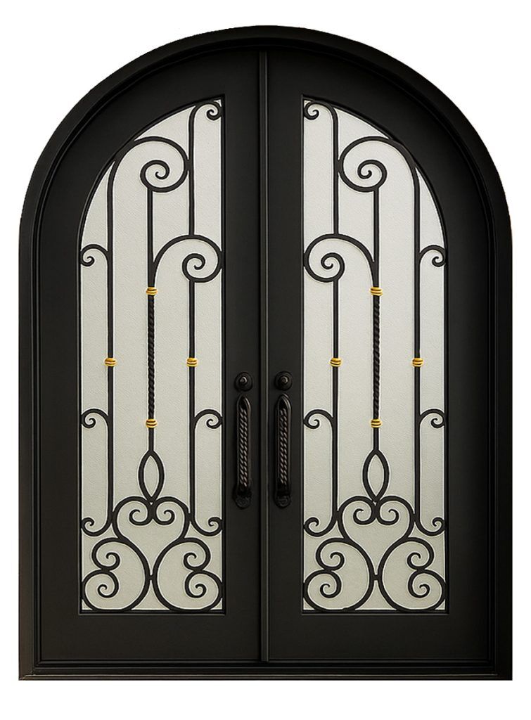 Nova Royal Series Wrought Iron Custom Exterior Door Style 198