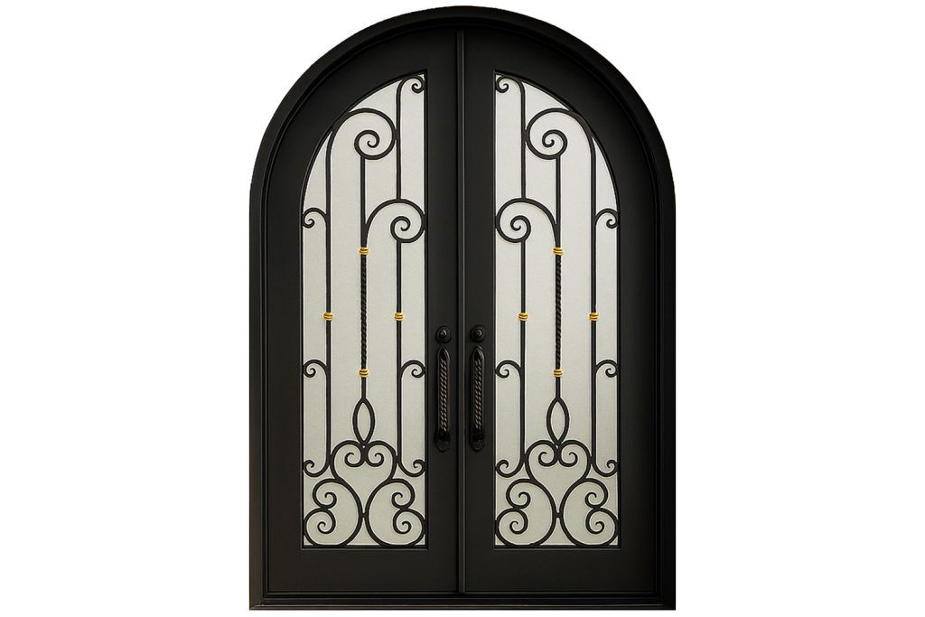 Nova Royal Series Wrought Iron Custom Exterior Door Style 198